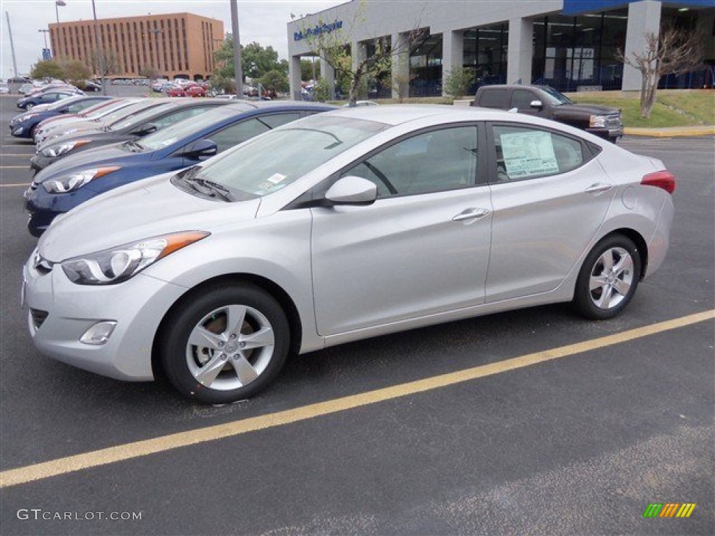 2013 Elantra GLS - Shimmering Air Silver / Gray photo #4
