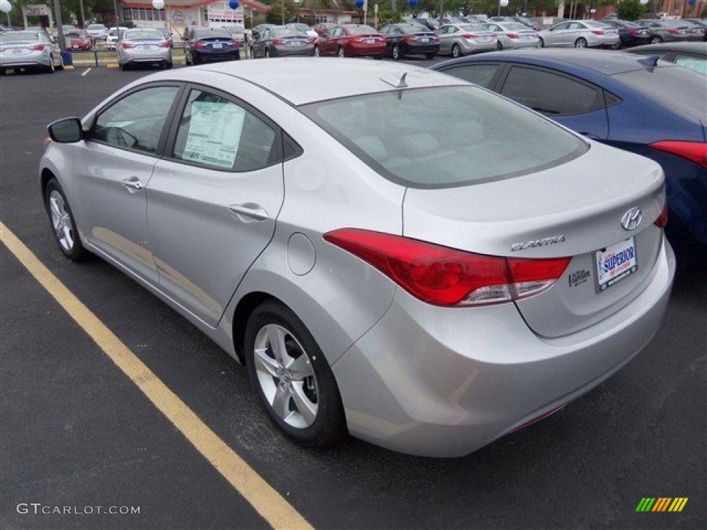 2013 Elantra GLS - Shimmering Air Silver / Gray photo #5