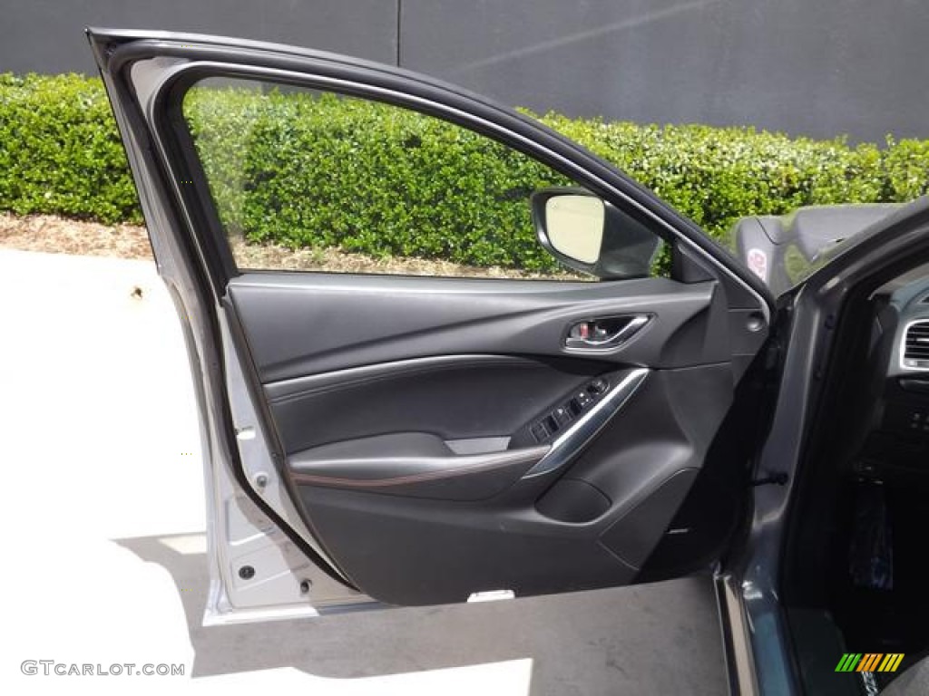 2014 Mazda MAZDA6 Grand Touring Black Door Panel Photo #79675644