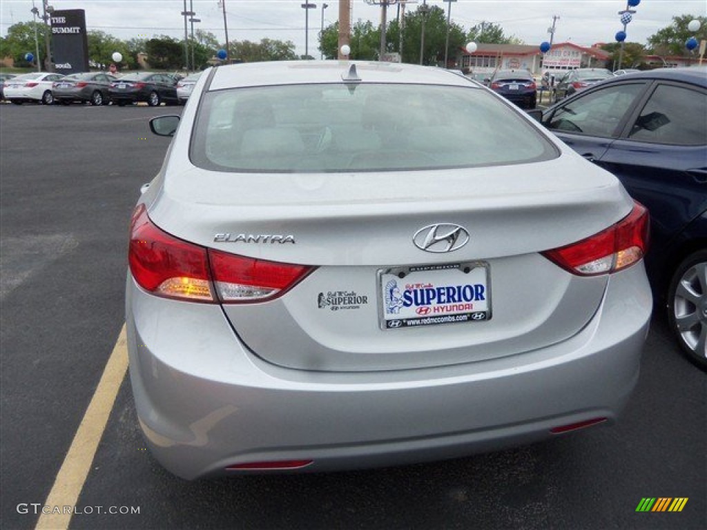 2013 Elantra GLS - Shimmering Air Silver / Gray photo #6