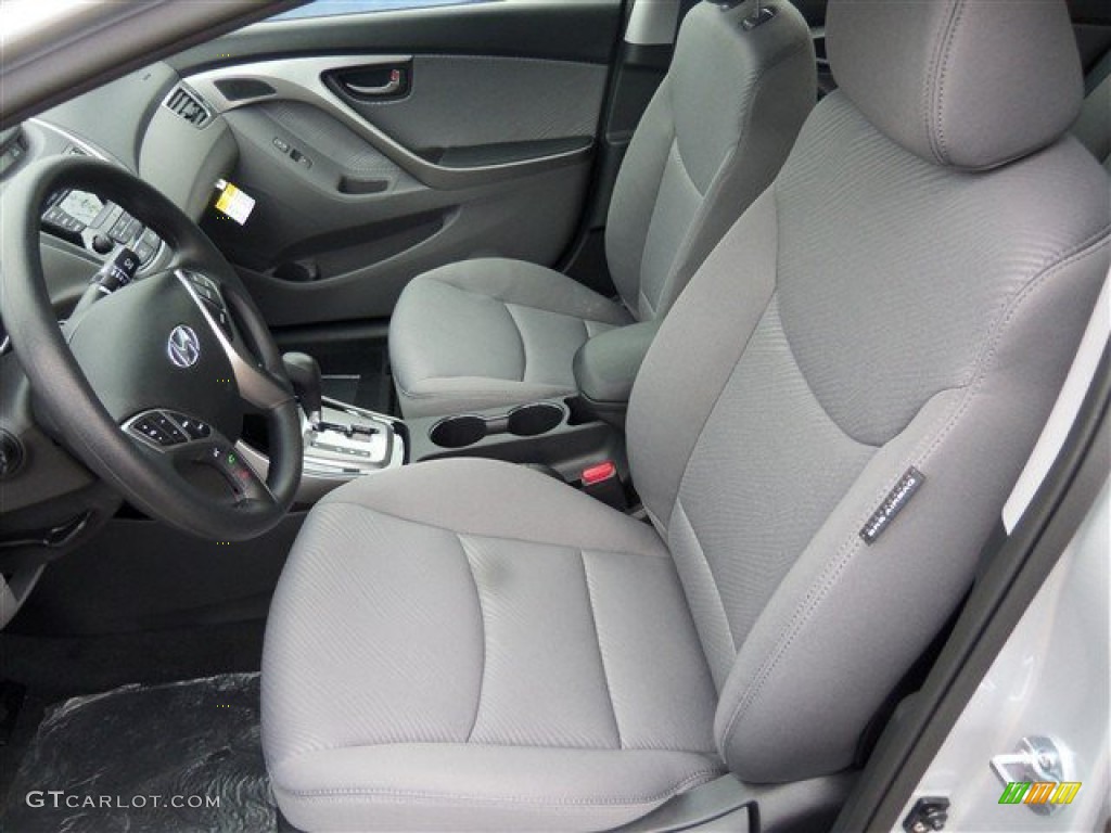2013 Elantra GLS - Shimmering Air Silver / Gray photo #9