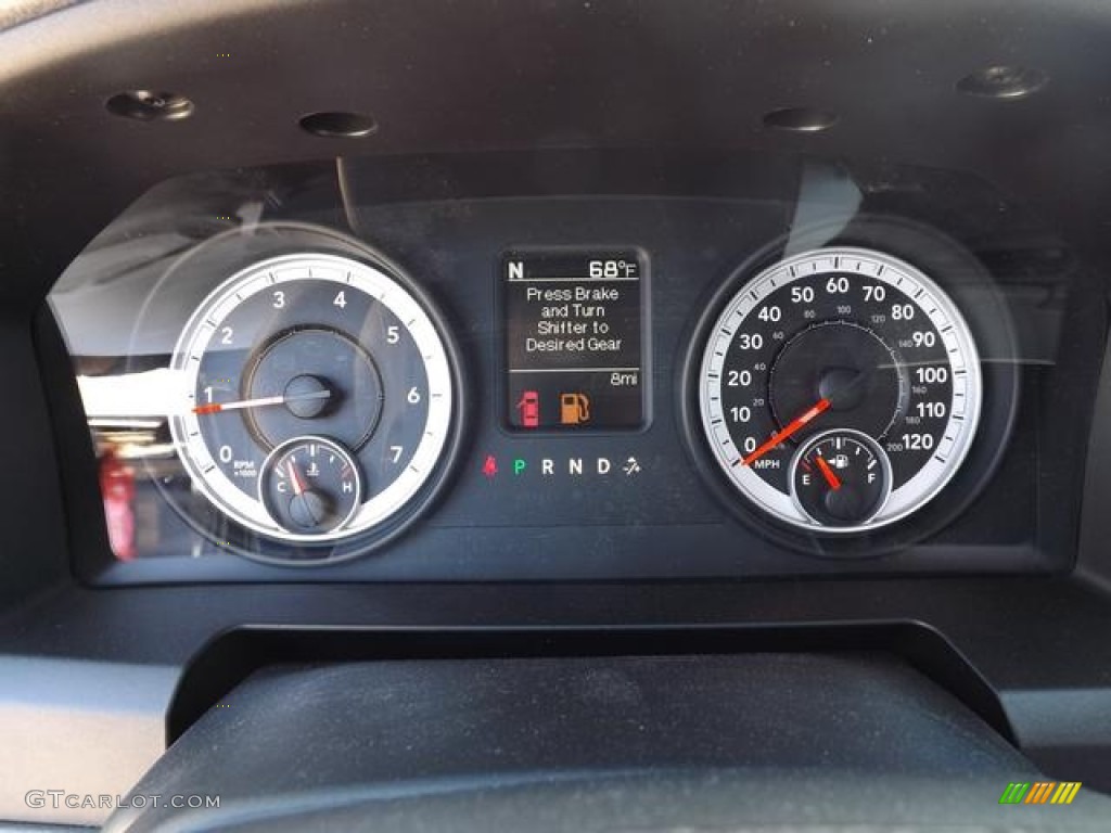 2013 Ram 1500 SLT HFE Regular Cab Gauges Photo #79676903