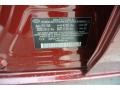 DR: Dark Cherry Red 2009 Hyundai Sonata Limited Color Code