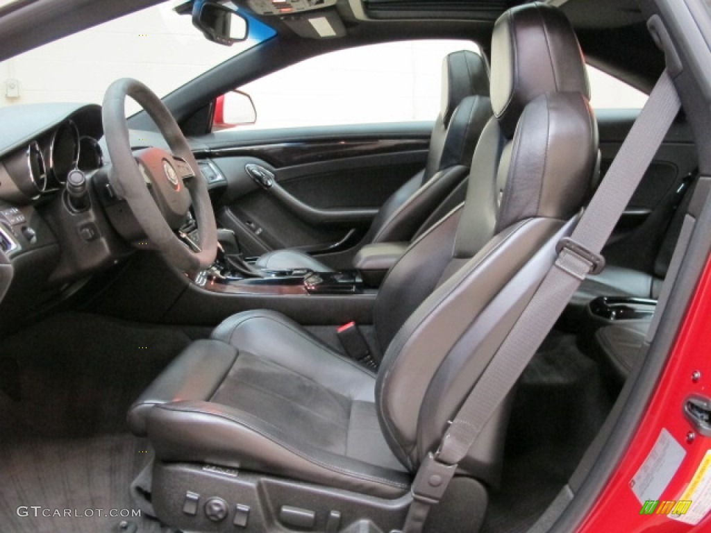 Ebony Interior 2011 Cadillac CTS -V Coupe Photo #79677092