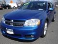 2012 Blue Streak Pearl Dodge Avenger SXT Plus  photo #1