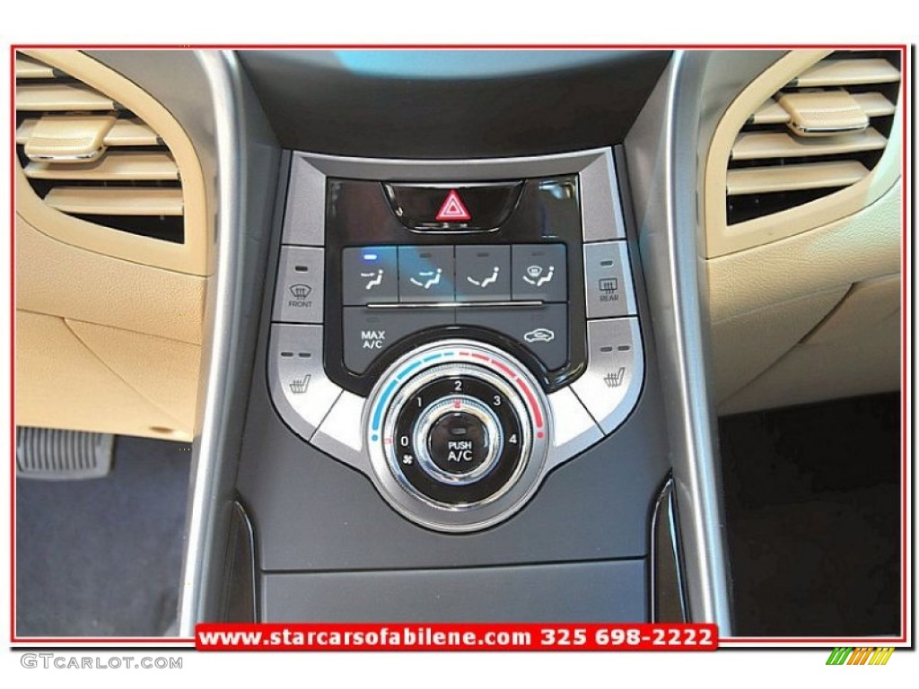 2013 Elantra GLS - Atlantic Blue / Beige photo #30