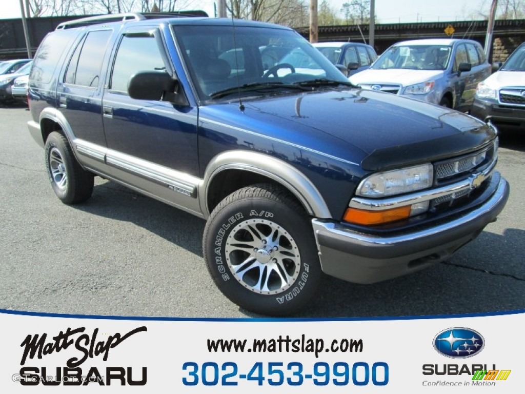 2000 Blazer LT 4x4 - Indigo Blue Metallic / Graphite Gray photo #1