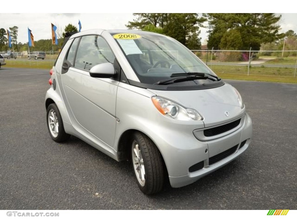 Silver Metallic 2008 Smart fortwo passion cabriolet Exterior Photo #79681998