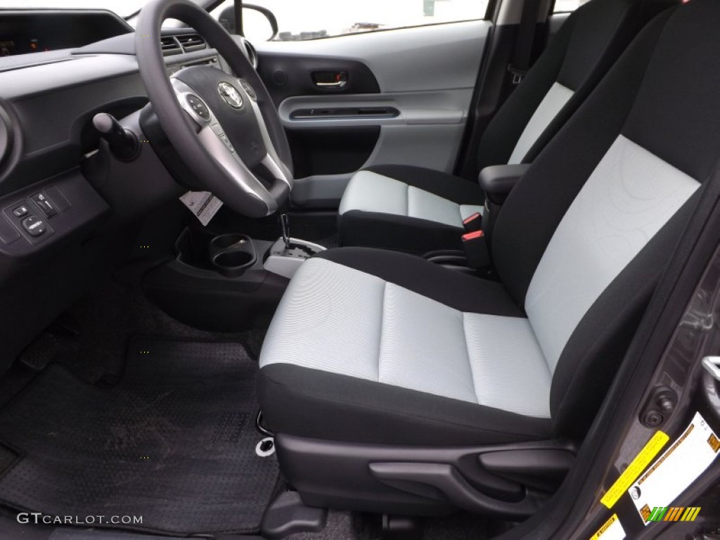 Light Blue Gray/Black Interior 2013 Toyota Prius c Hybrid Three Photo #79682958