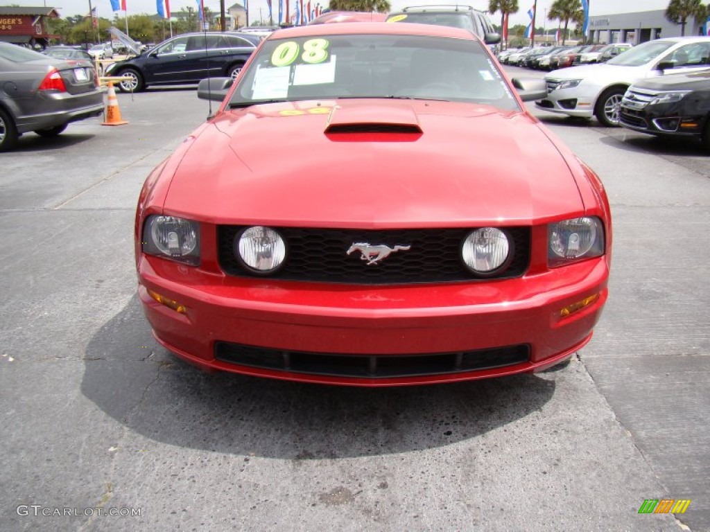 2008 Mustang GT Premium Coupe - Dark Candy Apple Red / Dark Charcoal photo #3