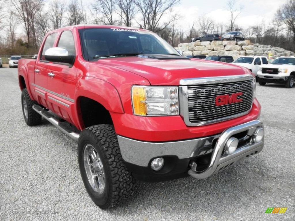 2013 Sierra 2500HD SLE Crew Cab 4x4 - Fire Red / Ebony photo #2
