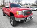 2013 Fire Red GMC Sierra 2500HD SLE Crew Cab 4x4  photo #2
