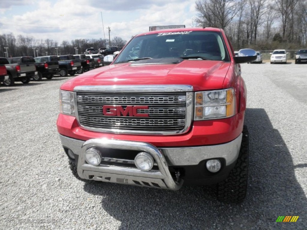 2013 Sierra 2500HD SLE Crew Cab 4x4 - Fire Red / Ebony photo #3