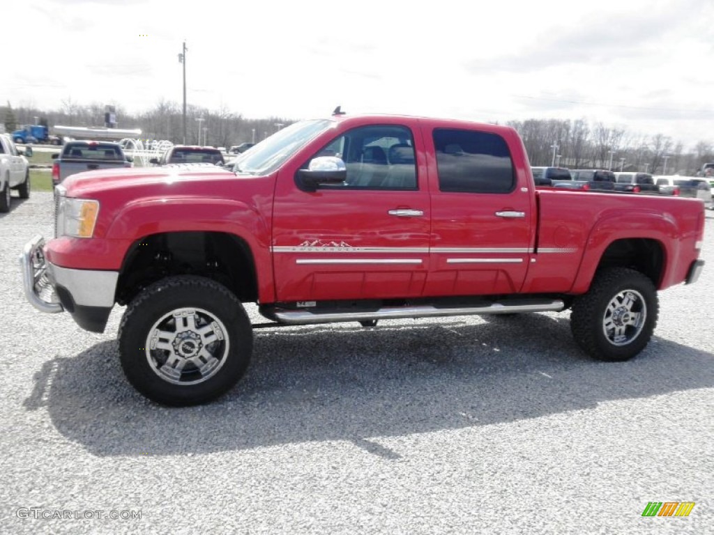 2013 Sierra 2500HD SLE Crew Cab 4x4 - Fire Red / Ebony photo #4
