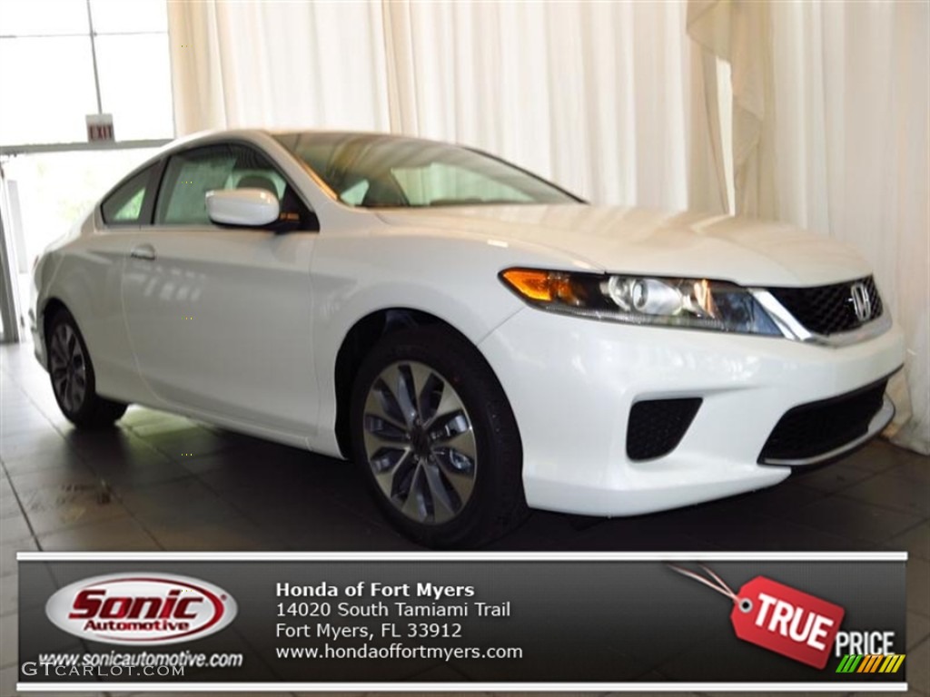 2013 Accord LX-S Coupe - White Orchid Pearl / Black/Ivory photo #1