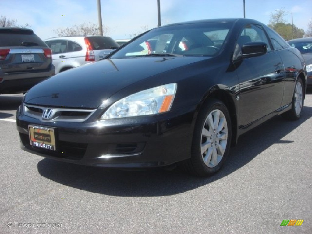 2006 Accord EX V6 Coupe - Nighthawk Black Pearl / Black photo #1