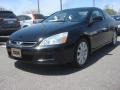 2006 Nighthawk Black Pearl Honda Accord EX V6 Coupe  photo #1