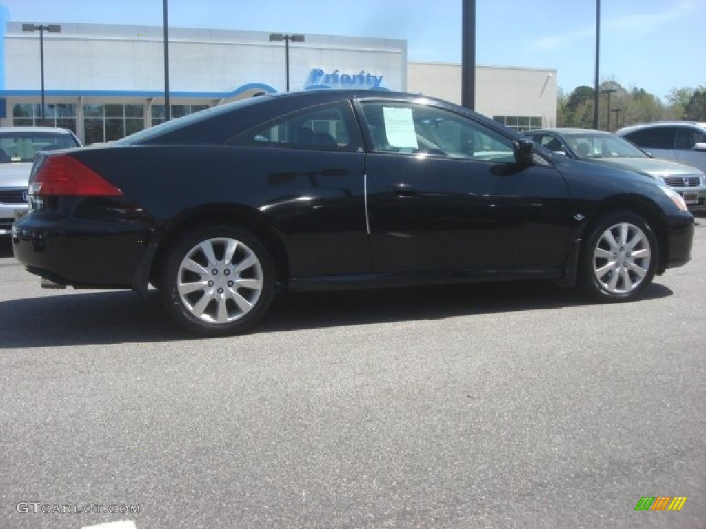2006 Accord EX V6 Coupe - Nighthawk Black Pearl / Black photo #5