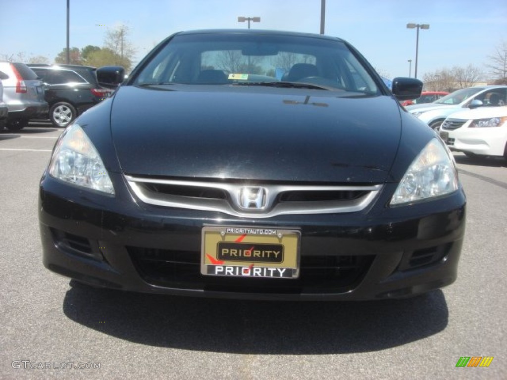 2006 Accord EX V6 Coupe - Nighthawk Black Pearl / Black photo #7