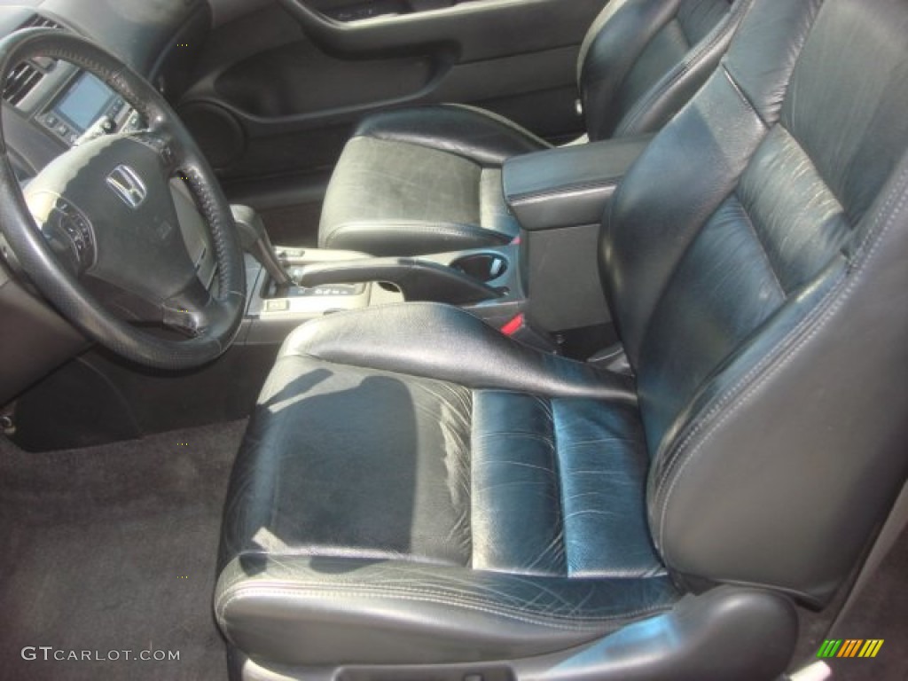 2006 Accord EX V6 Coupe - Nighthawk Black Pearl / Black photo #8
