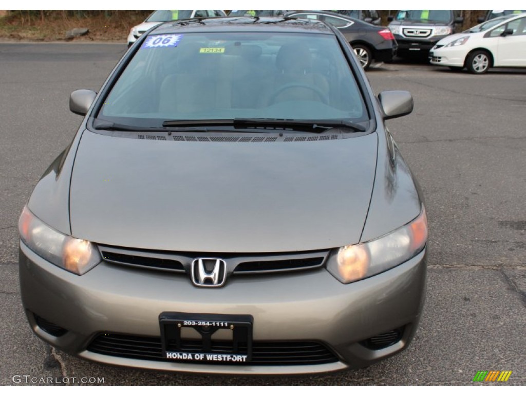 2006 Civic EX Coupe - Sparkle Gray Pearl / Gray photo #2