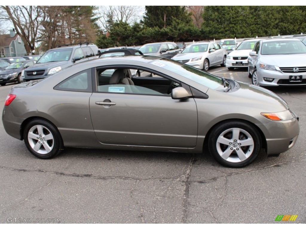 2006 Civic EX Coupe - Sparkle Gray Pearl / Gray photo #4