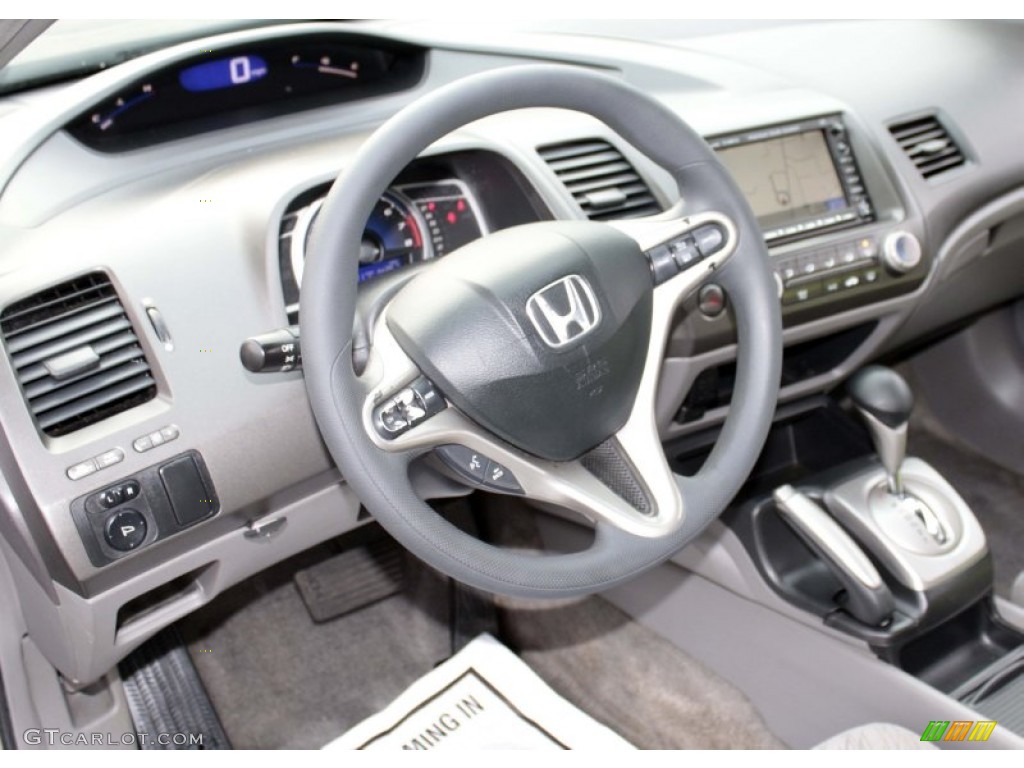 2006 Civic EX Coupe - Sparkle Gray Pearl / Gray photo #5