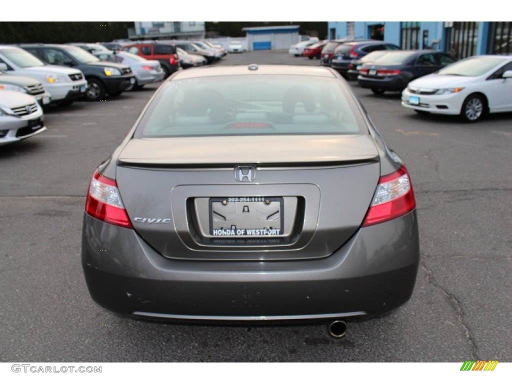 2006 Civic EX Coupe - Sparkle Gray Pearl / Gray photo #7