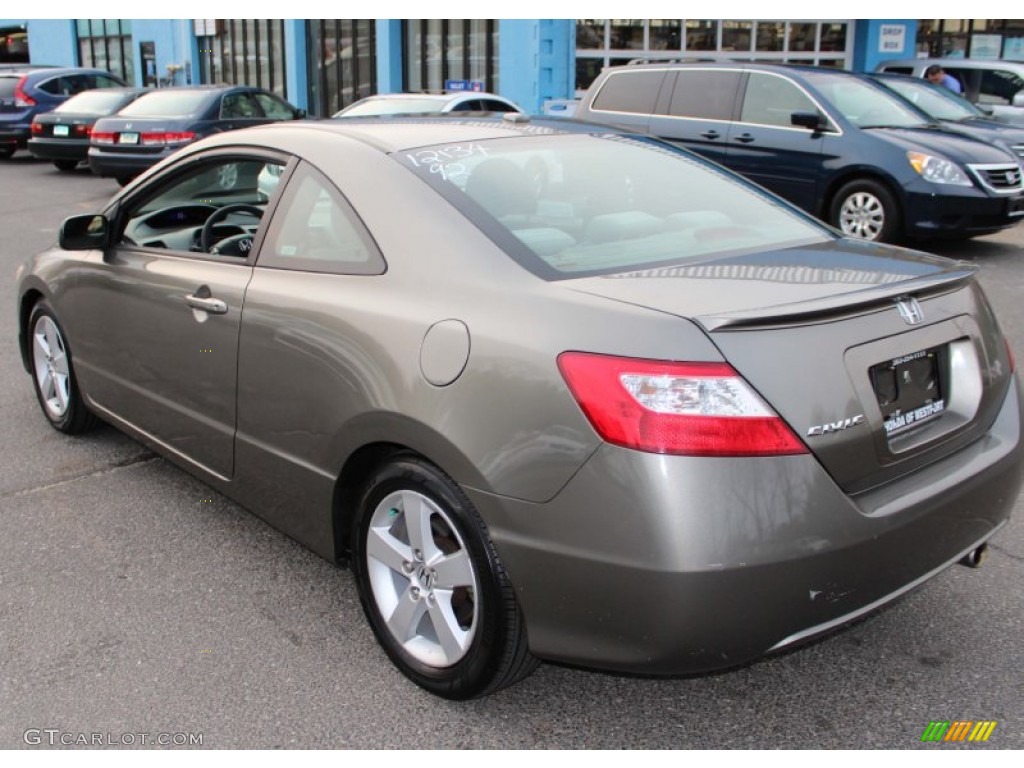 2006 Civic EX Coupe - Sparkle Gray Pearl / Gray photo #10