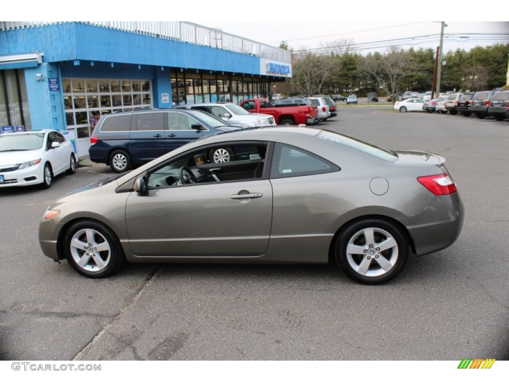 2006 Civic EX Coupe - Sparkle Gray Pearl / Gray photo #11