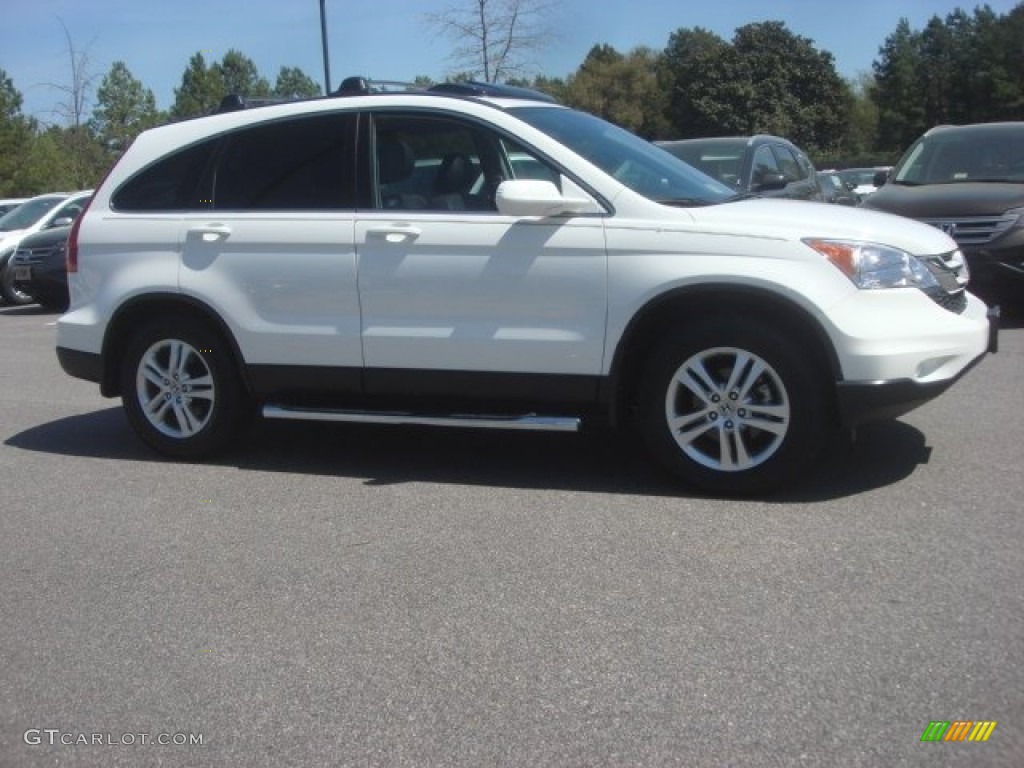 2010 CR-V EX-L - Taffeta White / Gray photo #6