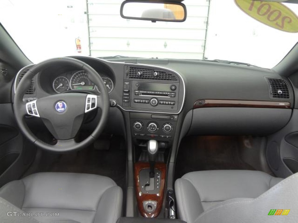 2007 Saab 9-3 2.0T Convertible Gray Dashboard Photo #79687991