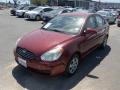 2008 Wine Red Hyundai Accent GLS Sedan  photo #2