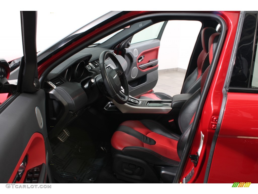 Dynamic Ebony/Pimento Interior 2012 Land Rover Range Rover Evoque Dynamic Photo #79688725