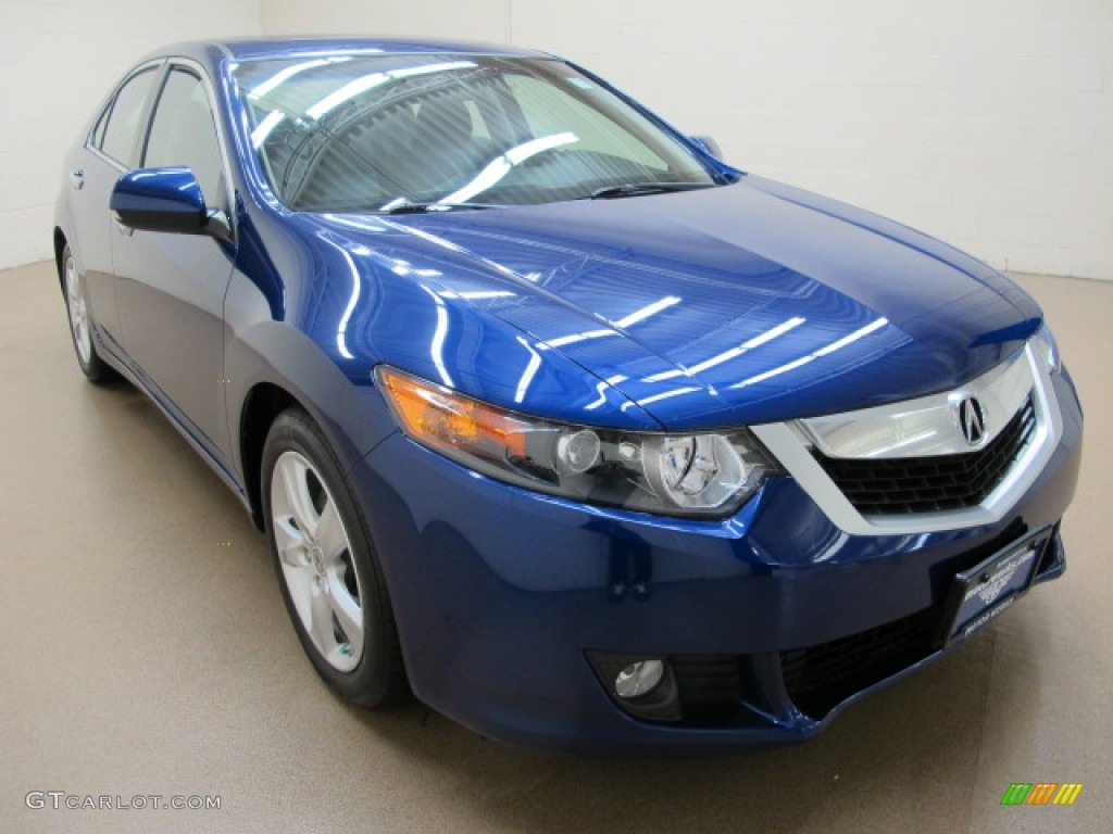 2010 TSX Sedan - Vortex Blue Pearl / Ebony photo #1