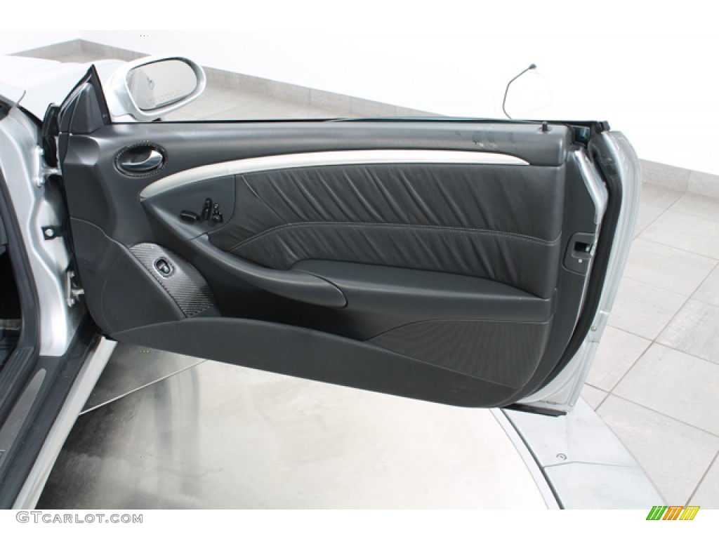 2005 Mercedes-Benz CLK 55 AMG Cabriolet Charcoal Door Panel Photo #79690669