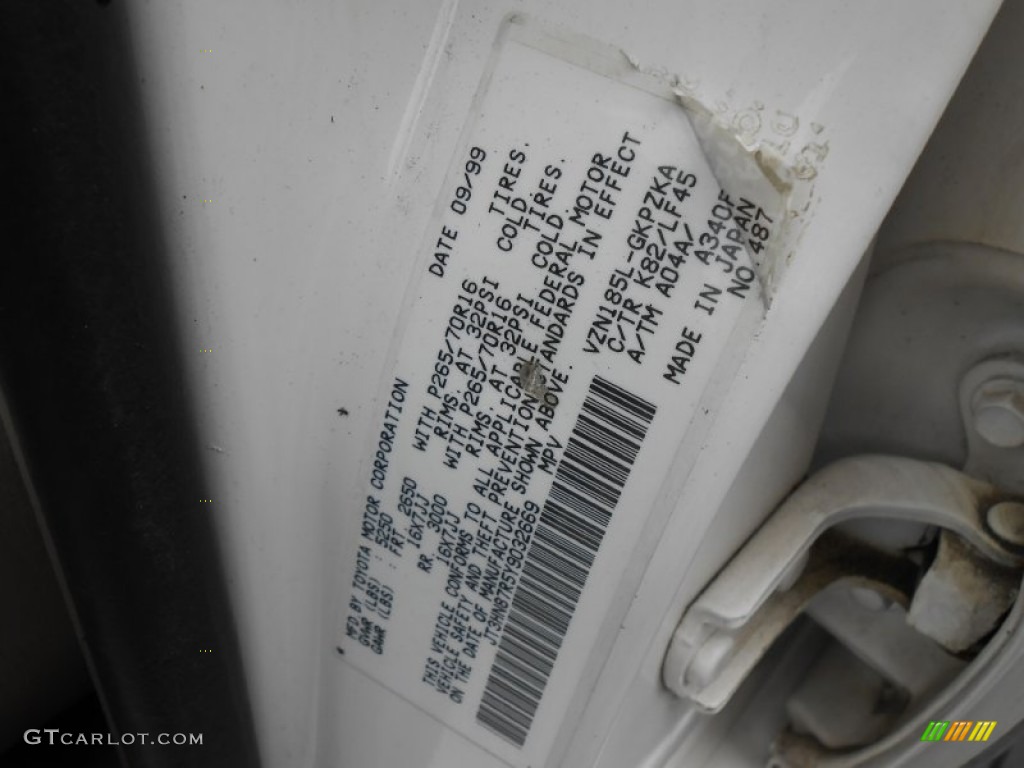 2000 4Runner Limited 4x4 - Natural White / Oak photo #27