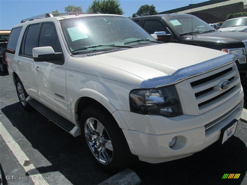 2008 Expedition Limited - White Sand Tri Coat / Stone photo #1