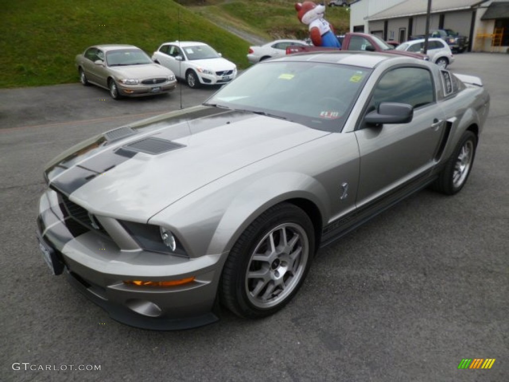 Vapor Silver Metallic 2009 Ford Mustang Shelby GT500 Coupe Exterior Photo #79692469