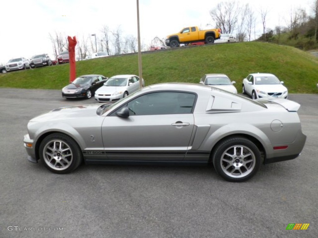Vapor Silver Metallic 2009 Ford Mustang Shelby GT500 Coupe Exterior Photo #79692484