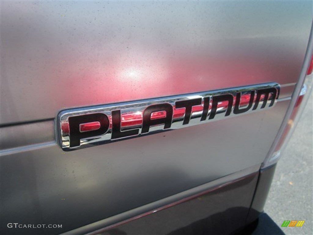 2012 F150 Platinum SuperCrew 4x4 - Sterling Gray Metallic / Platinum Sienna Brown/Black Leather photo #9
