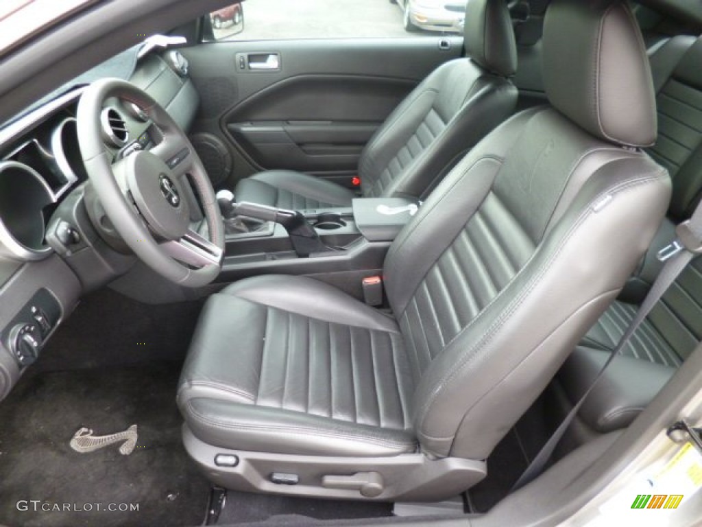 Black/Black Interior 2009 Ford Mustang Shelby GT500 Coupe Photo #79692657