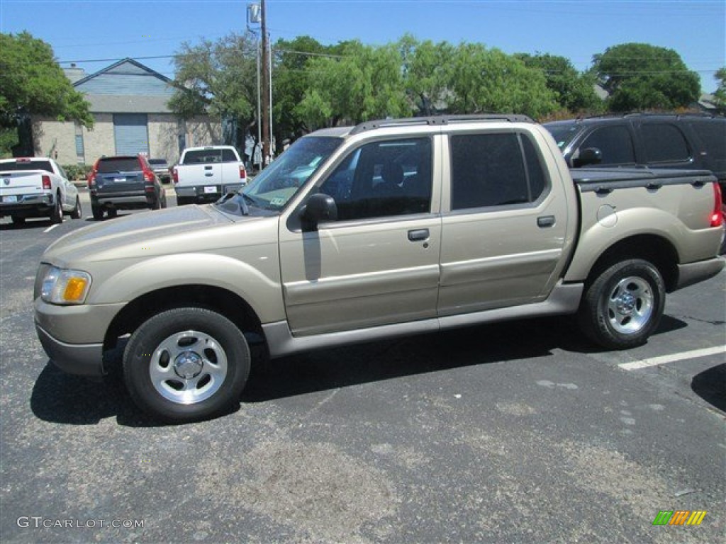 2003 Explorer Sport Trac XLS - Harvest Gold Metallic / Medium Pebble photo #6