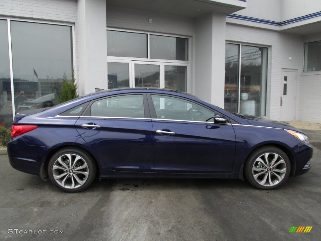 2013 Sonata Limited 2.0T - Indigo Night Blue / Gray photo #2