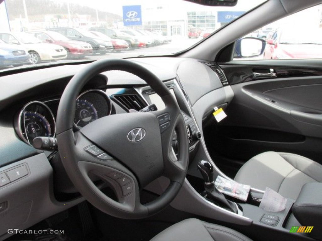 2013 Sonata Limited 2.0T - Indigo Night Blue / Gray photo #10