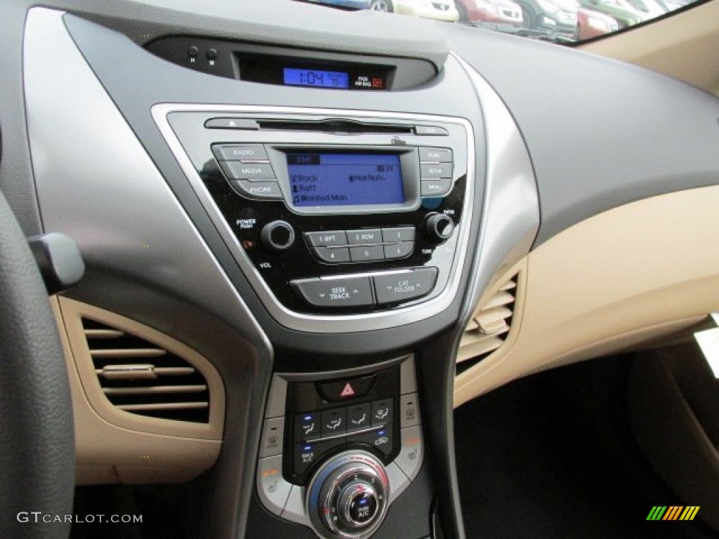 2013 Elantra GLS - Blue Sky Metallic / Beige photo #8