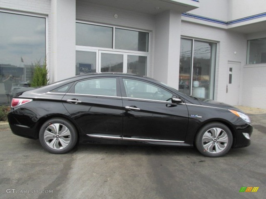 Black Onyx Pearl 2013 Hyundai Sonata Hybrid Limited Exterior Photo #79695235