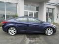 2013 Indigo Night Hyundai Elantra Limited  photo #2