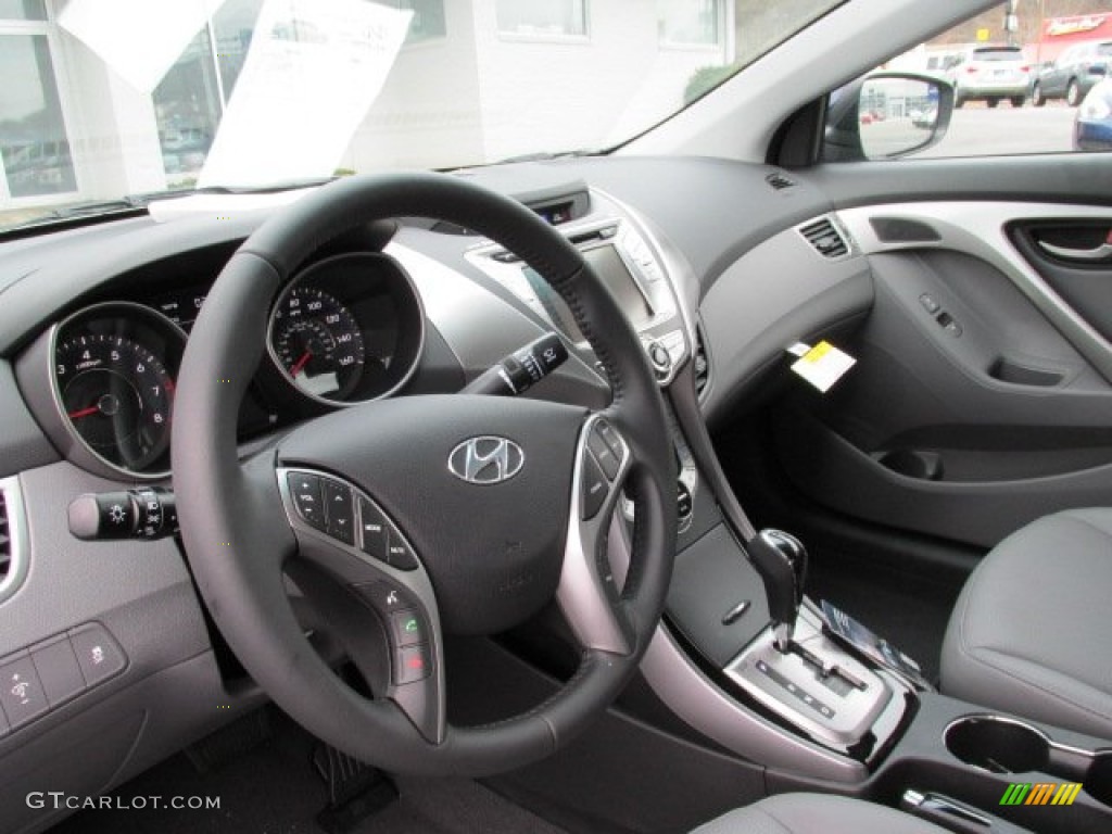 2013 Elantra Limited - Indigo Night / Gray photo #5