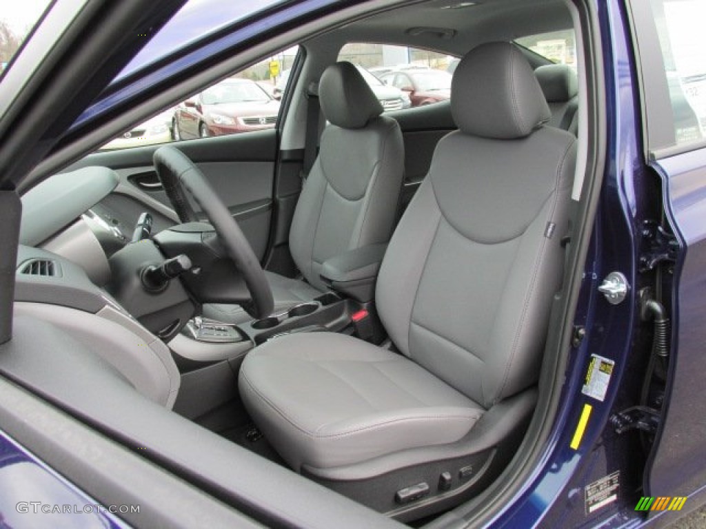 2013 Elantra Limited - Indigo Night / Gray photo #6